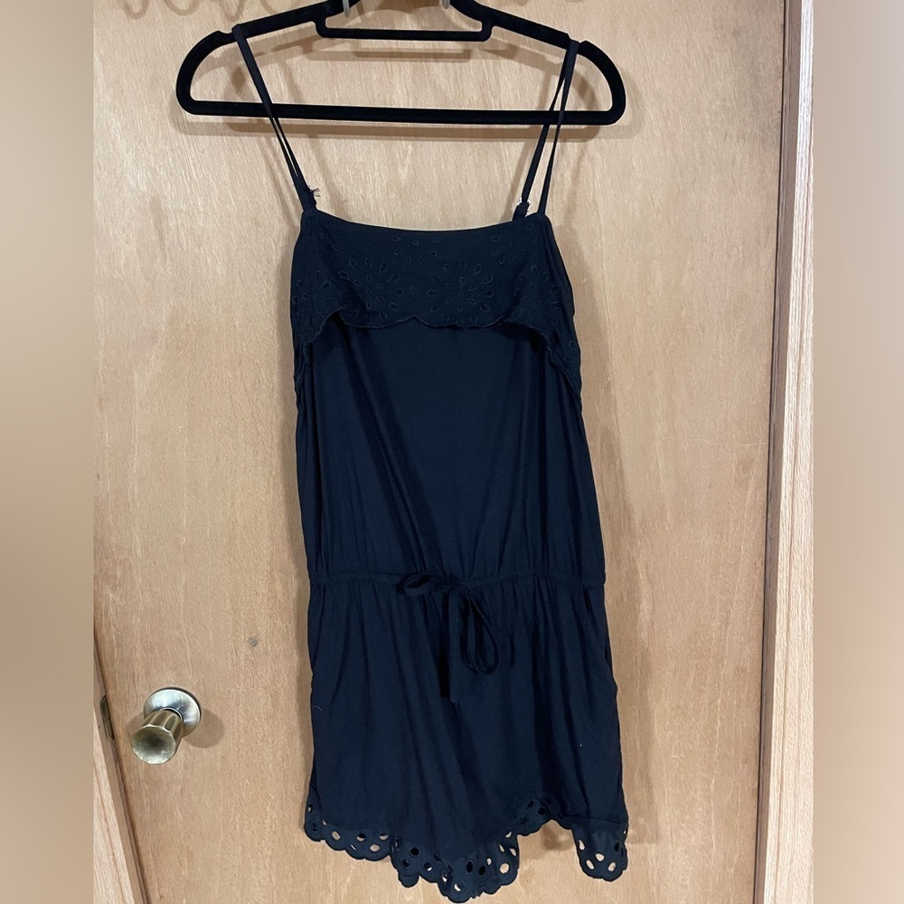 #179-K WOMAN-black romper